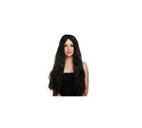 Adult Halloween Long Black Straight Witch Wig Fancy Dress Accessory 65cm