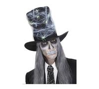 Adult Halloween Spider Web Top Hat