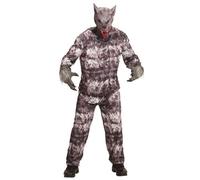 Adult Halloween Werewolf Costume Scary Wolf Fancy Dress Outfit