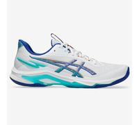 ASICS Men's Netburner Ballistic FF 4 Sneaker, White Blue, 10 UK
