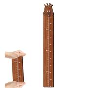 Adult Height Growth Chart - Wooden Wall, Measuring Ruler Fun Cartoon Design, Accurate Kids Size Tracking, Easy Installation and Long-Lasting Material | for Children Room Bedroom Nursery Play