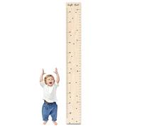 Adult Height Growth Chart - Wooden Wall, Measuring Ruler with Fun Cartoon Design, Accurate Kids Size Tracking, Easy Installation and Long-Lasting Material | for Children Room Bedroom Nursery Play