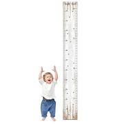Adult Height Growth Chart - Wooden Wall, Measuring Ruler with Fun Cartoon Design, Accurate Kids Size Tracking, Easy Installation and Long-Lasting Material | for Children Room Bedroom Nursery Play