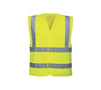 Adult Hi-Vis Safety Vest - Yellow (One Size Fits All) (1x)