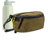 Adult Hiking Shoulder Bag Waterproof Shoulder Bag with Shoulder Strap for Men, Khaki, riferimento alla descrizione, Reference description