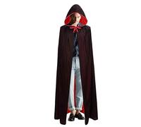 Adult Hooded Cloak,Adult Vampire Costume | Full Body Velvet Cape,Full Length Lightweight Cosplay Cloak,Unisex Velvet Cloak for Women Men Adults Hall