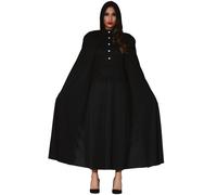 Adult Hooded Fancy Dress Cape Vampire Reaper Book Day Long 135cm Cloak New fg