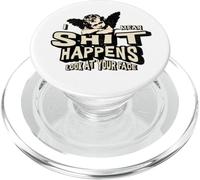 Adult Humor Shit Happens Look At Your Face Poop Accessories PopSockets PopGrip for MagSafe
