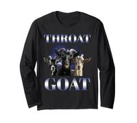 Adult Humor Throat Goat Joke Inappropriate Naughty Saying Long Sleeve T-Shirt