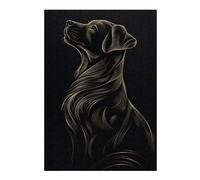 Adult Illustrated Jigsaw Puzzle, Golden Line Dog, 300 PCS