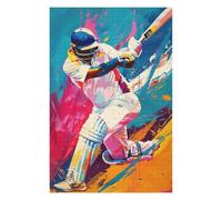 Adult Illustrated Jigsaw Puzzle, Modern Cricket, 1000 PCS