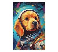 Adult Illustrated Jigsaw Puzzle, Space Pup Adventure -34, 1000 PCS