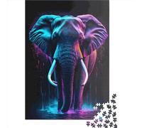 Adult Impossible Puzzles Abstract Elephant 1000 Piece Jigsaw Puzzles Paper Jigsaw Puzzle For Adults 1000pcs (38x26cm)