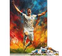 Adult Impossible Puzzles Art Plays Football 1000 Piece Jigsaw Puzzles Paper Jigsaw Puzzle For Adults 1000pcs (38x26cm)