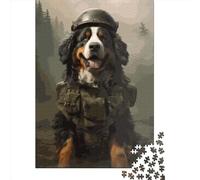 Adult Impossible Puzzles Bernese Mountain Soldier 1000 Piece Jigsaw Puzzles Paper Jigsaw Puzzle For Adults 1000pcs (38x26cm)