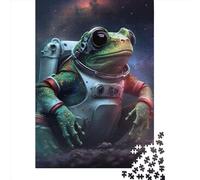 Adult Impossible Puzzles Frog Space Astronaut 1000 Piece Jigsaw Puzzles Paper Jigsaw Puzzle For Adults 1000pcs (38x26cm)
