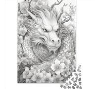 Adult Impossible Puzzles Japanese Dragon Cherry 6 1000 Piece Jigsaw Puzzles Wooden Jigsaw Puzzle For Adults 1000pcs (75x50cm)