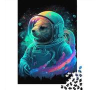 Adult Impossible Puzzles Otter Astronaut 1000 Piece Jigsaw Puzzles Wooden Jigsaw Puzzle For Adults 1000pcs (75x50cm)