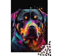 Adult Impossible Puzzles Rottweiler Colorful 1000 Piece Jigsaw Puzzles Paper Jigsaw Puzzle For Adults 1000pcs (38x26cm)