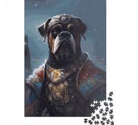 Adult Impossible Puzzles Rottweiler Viking 1000 Piece Jigsaw Puzzles Paper Jigsaw Puzzle For Adults 1000pcs (38x26cm)
