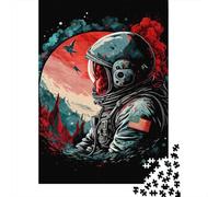 Adult Impossible Puzzles Symphony Astronaut1 500 Piece Jigsaw Puzzles Wooden Jigsaw Puzzle Gifts For Adults 500pcs (52x38cm)
