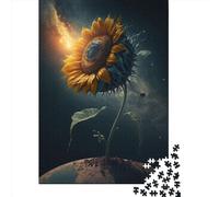 Adult Impossible Puzzles Universe Sunflower8 1000 Piece Jigsaw Puzzles Wooden Jigsaw Puzzle For Adults 1000pcs (75x50cm)