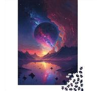 Adult Impossible Puzzles Water_and_Space_Landscape 1000 Piece Jigsaw Puzzles Paper Jigsaw Puzzle For Adults 1000pcs (38x26cm)