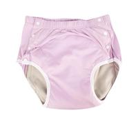 Ｚｉａｌｏｆｉ Adult Incontinence Cover Pants, Washable Diaper Underwear, Short Pants for Women and Men, Elderly People, Pink, S