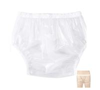 Adult Incontinence Pants Water Resistant Reusable Diaper Covers Leakproof Underpants Briefs for Long Trips, Healthcare Workers, and Post-Operative RecoveryClear,2XL