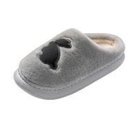 Adult Indoor Animal Slippers Fuzzy Slippers Men Funny Rabbit Print Home Slipper With Soft Solesthickened Fleece-Lined Silent Bedroom Slipper Fall/Winter Fashionable Warm Cosy Mens House Shoes
