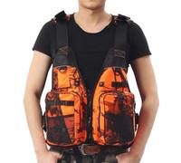 Adult Inflatable-Free Float Jacket with Reflective Strips, Multiple Pockets
