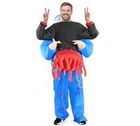 Adult Inflatable Halloween Costume, Ride-On Horse/Alien Riding/Surgeon Blow Up Suit with Built-in Fan, Quick 60s Inflation, 155-190cm Unisex, Funny Fancy Dress for Trick-or-Treat Party Cosplay