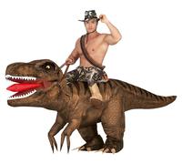 Adult Inflatable T-Rex Dinosaur Costume Ride On Fancy Dress Outfit