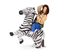 Adult inflatable zebra costume