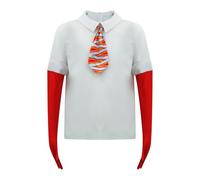 Adult Inside Anger Costume Out Anger Top Tie for Men Halloween Anger Dress Up Outfit M