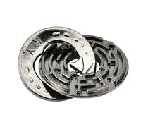 Adult Intelligent Toy Metal Brain Teaser Puzzle Toys IQ Teaser Unlock Toy Portable Logic Puzzle Toy Educational Lock Toy for Adults and Child