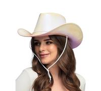 Adult Iridescent White Hat