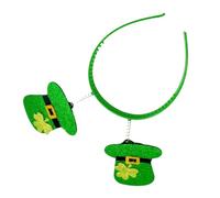 Adult Irish Shamrock/Hat Hairband with Sequins Powder Patricks Day Headband Carnivals Hair Hoop