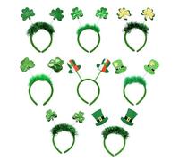 Adult Irish Shamrock/Hat Hairband with Sequins Powder Patricks Day Headband Carnivals Hair Hoop