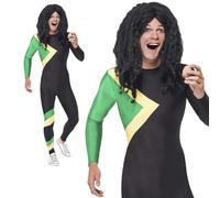 Smiffys Jamaican Hero Costume, Black, M - Size 38inch-40inch