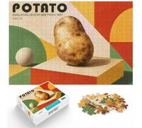 Adult Jigsaw 1000 Pieces, Potato Bauhaus Mid Century Kitchen, 1000pcs (75x50cm)