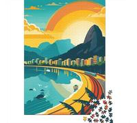 Adult Jigsaw 1000 Pieces, Rio De Janeiro Cityscape, 52x38cm/1000pcs