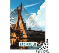 Adult Jigsaw 1000 Pieces, Sao Paulo, 70x50cm/1000pcs