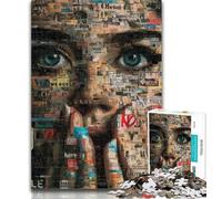 Adult Jigsaw Abstract Art 1000 Piece Jigsaw Puzzles for Teenagers,Decompressing Intellectual Educational Toy Birthday Present, Gifts 26x38cm