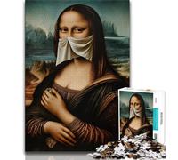 Adult Jigsaw Abstract Mona Lisa Jigsaw Puzzles for Teenagers 1000 Piece,Educational Game for Birthday, Chrismas for And 14 Years Old (50x75cm)
