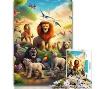 Adult Jigsaw African Animals 1000 Piece Jigsaw Puzzles for Teenagers Gifts,Educational Game Challenge Toy for Women And Men 26x38cm