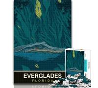 Adult Jigsaw Alligator in Everglades Jigsaw Puzzle 1000 Pieces for Teenagers,Challenging Game And Family Play Parent-child Interaction 75x50cm