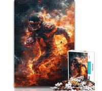 Adult Jigsaw American Football Players Jigsaw Puzzles for Teenagers 1000 Piece,Birthday Gift Idea for Adults, Family Game And Hobby 26x38cm