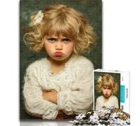 Adult Jigsaw Angry Little Boy Adult Puzzles 1000 Pieces,Challenging Game Toys for Is Ideal As A Gift for The Whole Family 26x38cm