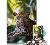 Adult Jigsaw Animal Leopard Jigsaws 1000 Pieces for Adults,with Fully Interlocking Randomly Shaped Pieces for And 14 Years Old (26x38cm)